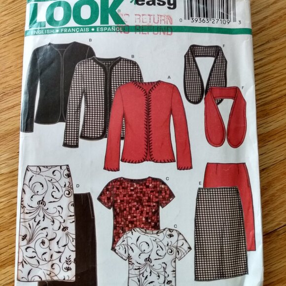 Skirt Top Cardigan Jacket Sewing Pattern Size 8-18 New Look 6290 UNCUT - Picture 9 of 9